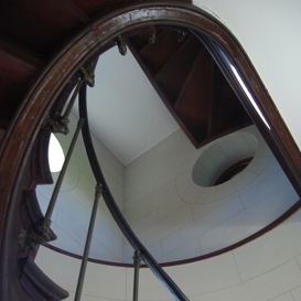 Treppe im Casino auf der Roseninsel